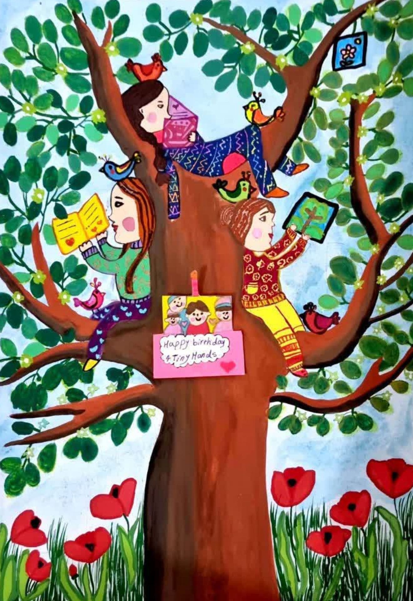 4tinyhands blossoming tree that nurtures young artists